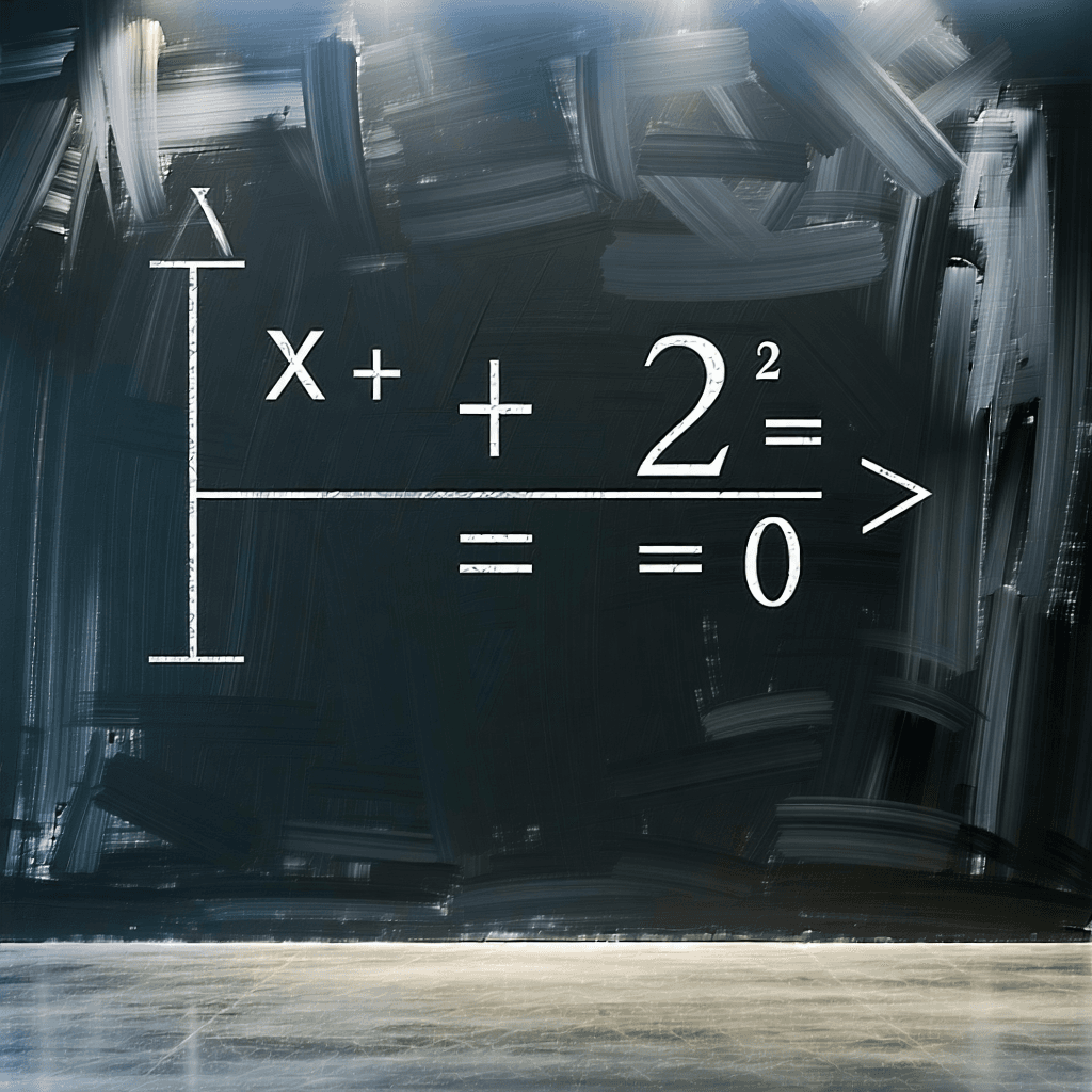 Envision a vintage chalkboard, remnants of a math lecture fading into its dark, smudged background, except for a clean center stage. On this stage, gracefully inscribe 'x+ε' in a sleek and modern font, where ε is the small Greek letter epsilon, catching the eye as the first line. Below, with the same elegance, write 'ε^2 = 0', translating to epsilon squared equals zero, in glossy finish akin to a fashion magazine's sheen. Surround these equations with subtle geometric patterns and soft eraser marks, enhancing their allure. The equations should be asymmetrically placed, creating a dynamic composition. Highlight these equations with a soft spotlight effect, emphasizing their significance. Use a monochromatic color scheme, but let the epsilon symbol burst with a pop of color, symbolizing endless creativity in fashion. Incorporate handwritten elements around the equations, adding a personal touch. Subtly blend in infinity symbols within the smudges and patterns, marrying the concept of endless possibilities in both math and fashion. This tableau should not only capture the essence of mathematical beauty but also resonate with the elegance and mystery of high fashion, using texture, lighting, and color inspired by the latest fashion trends.