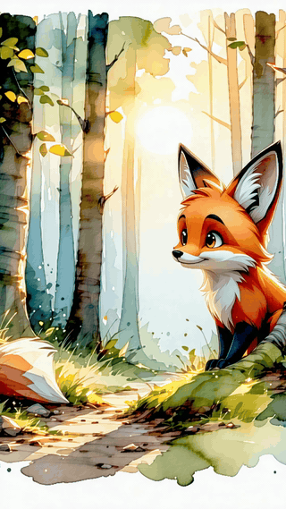 Animated Fox Character