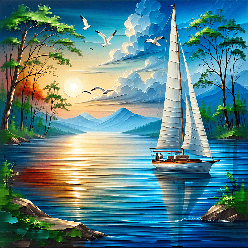 AI Generated Art: Transform my photograph into a vibrant, textured acrylic painting with remarkable depth and detail.