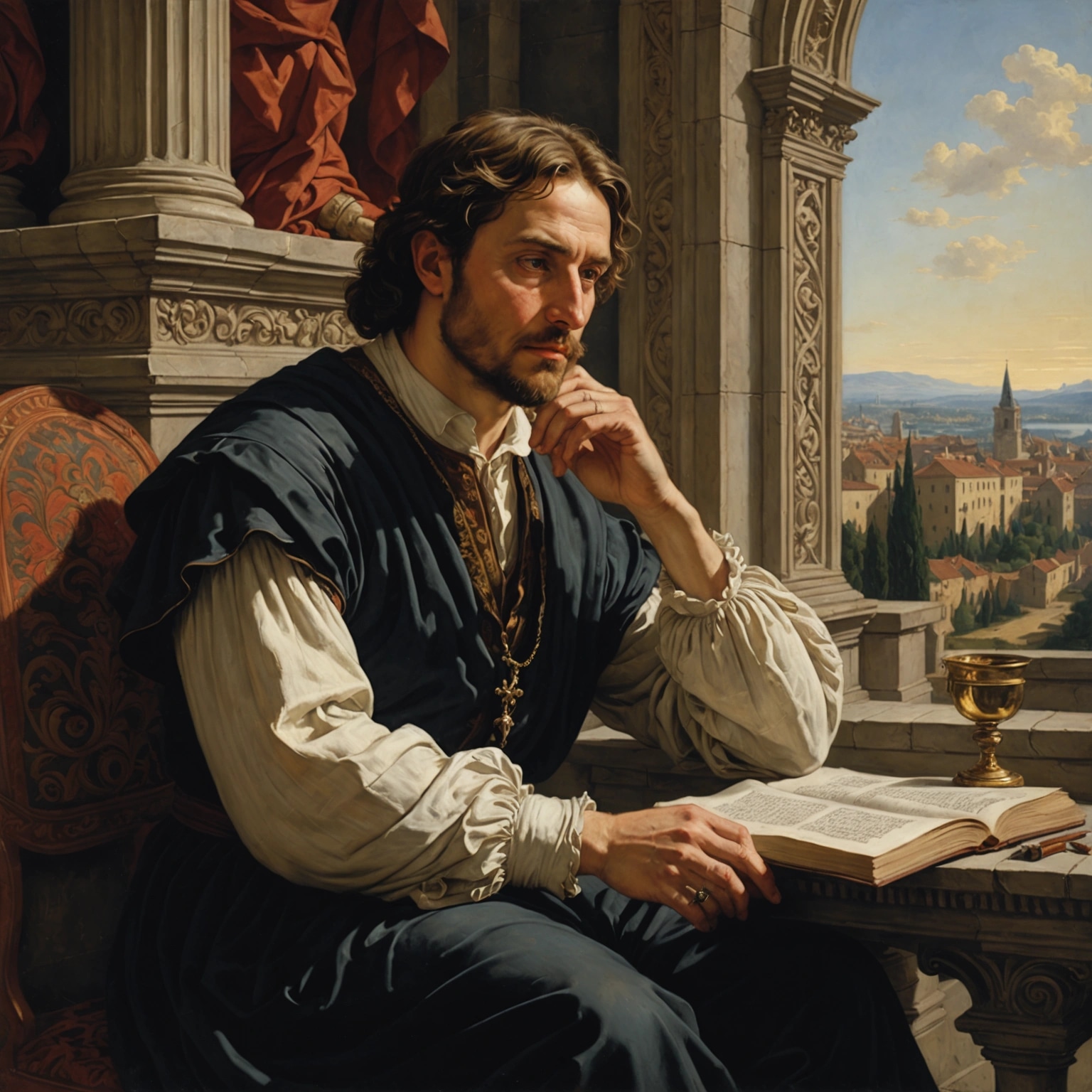 A Renaissance Philosopher achieved through detailed prompting by t-rex