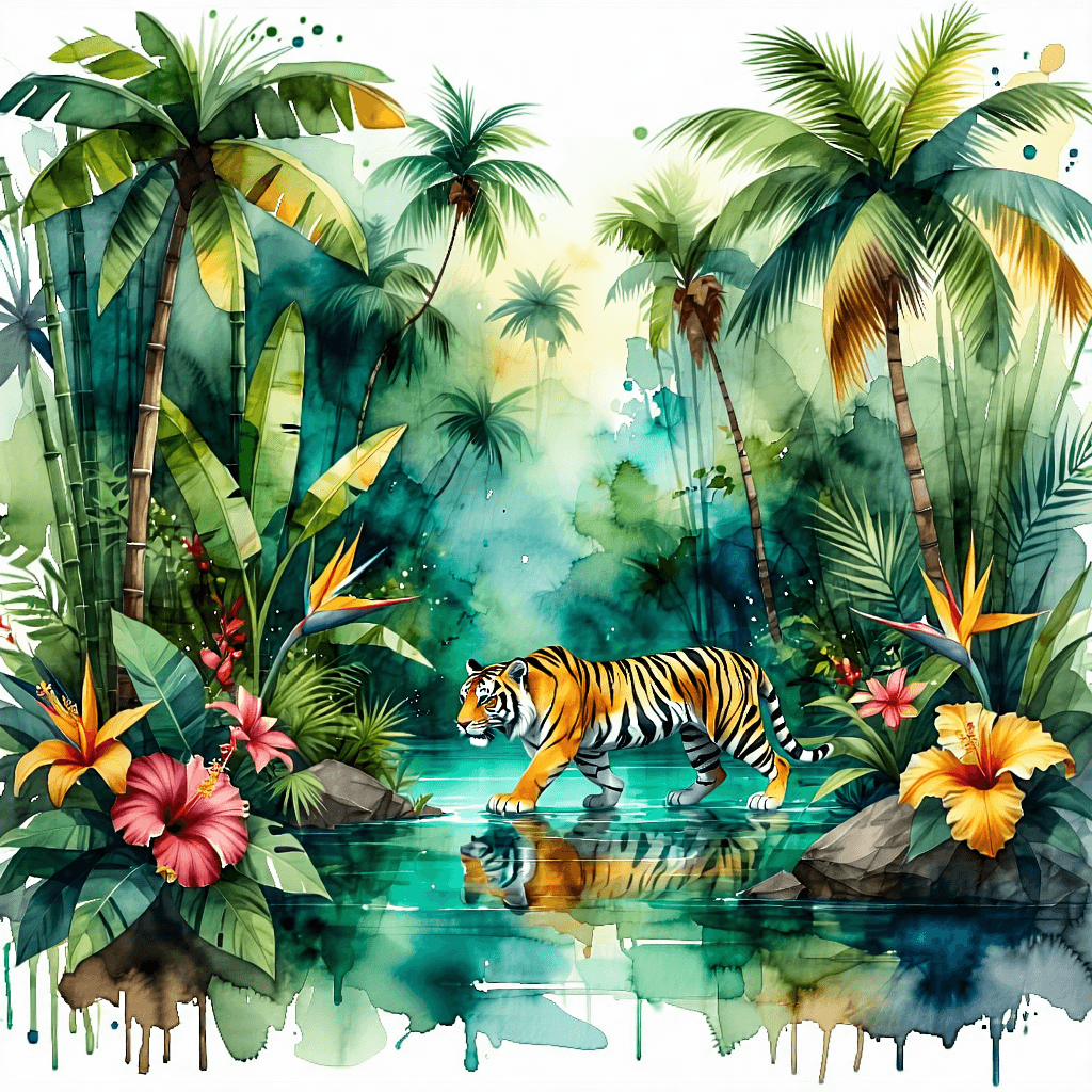 Watercolor Painting Vibrant by toxicrashness325