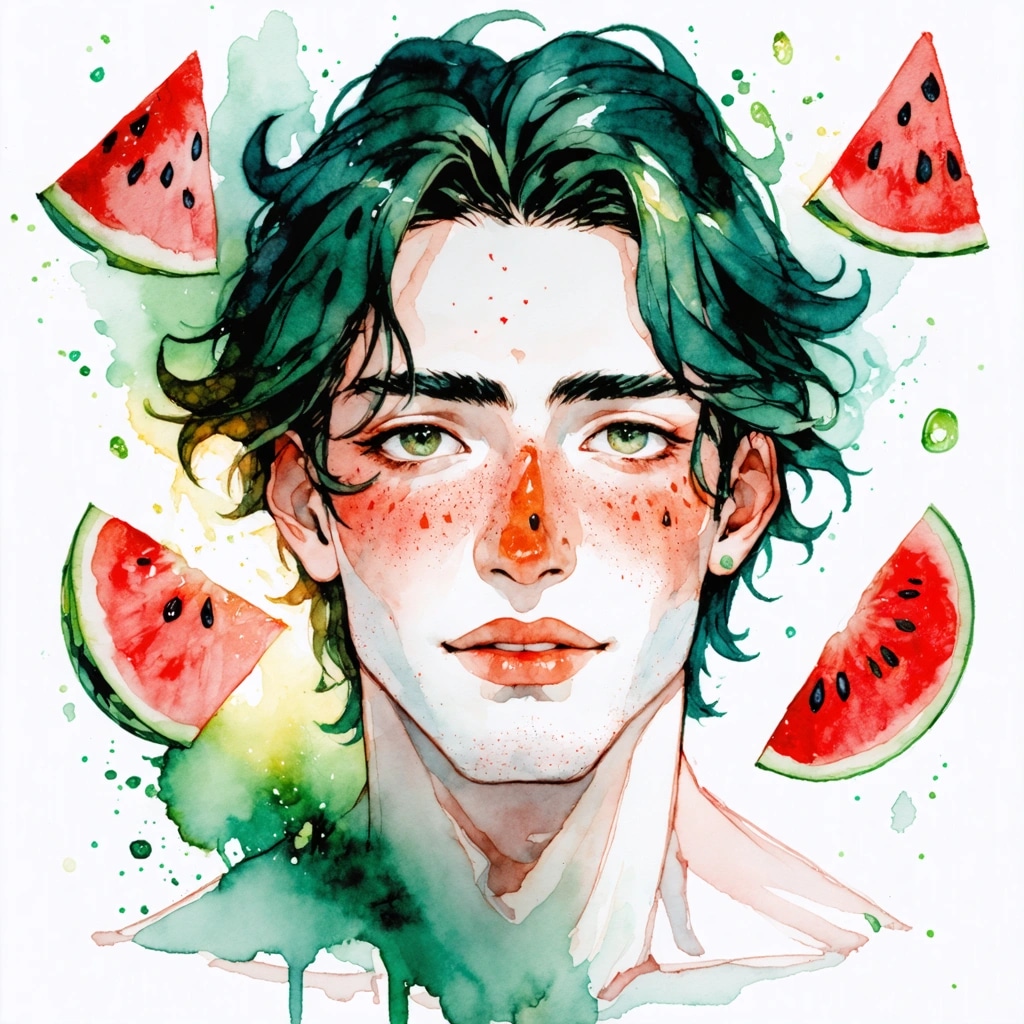 Soft Watercolor Potrait by toxicrashness325