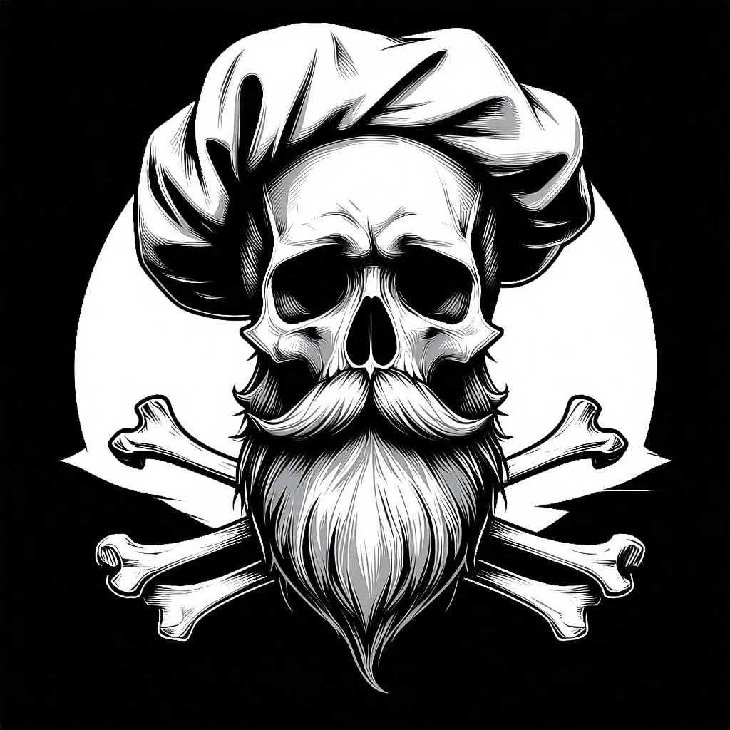 Crossbones Chefs Toque by flattenedsurrender62