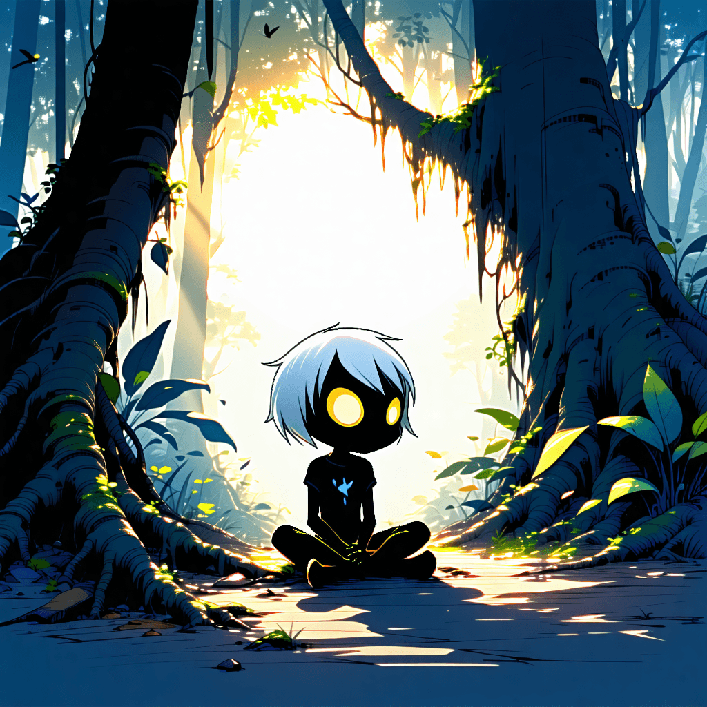 Minimalist Gold Blue by disreputablescatteri